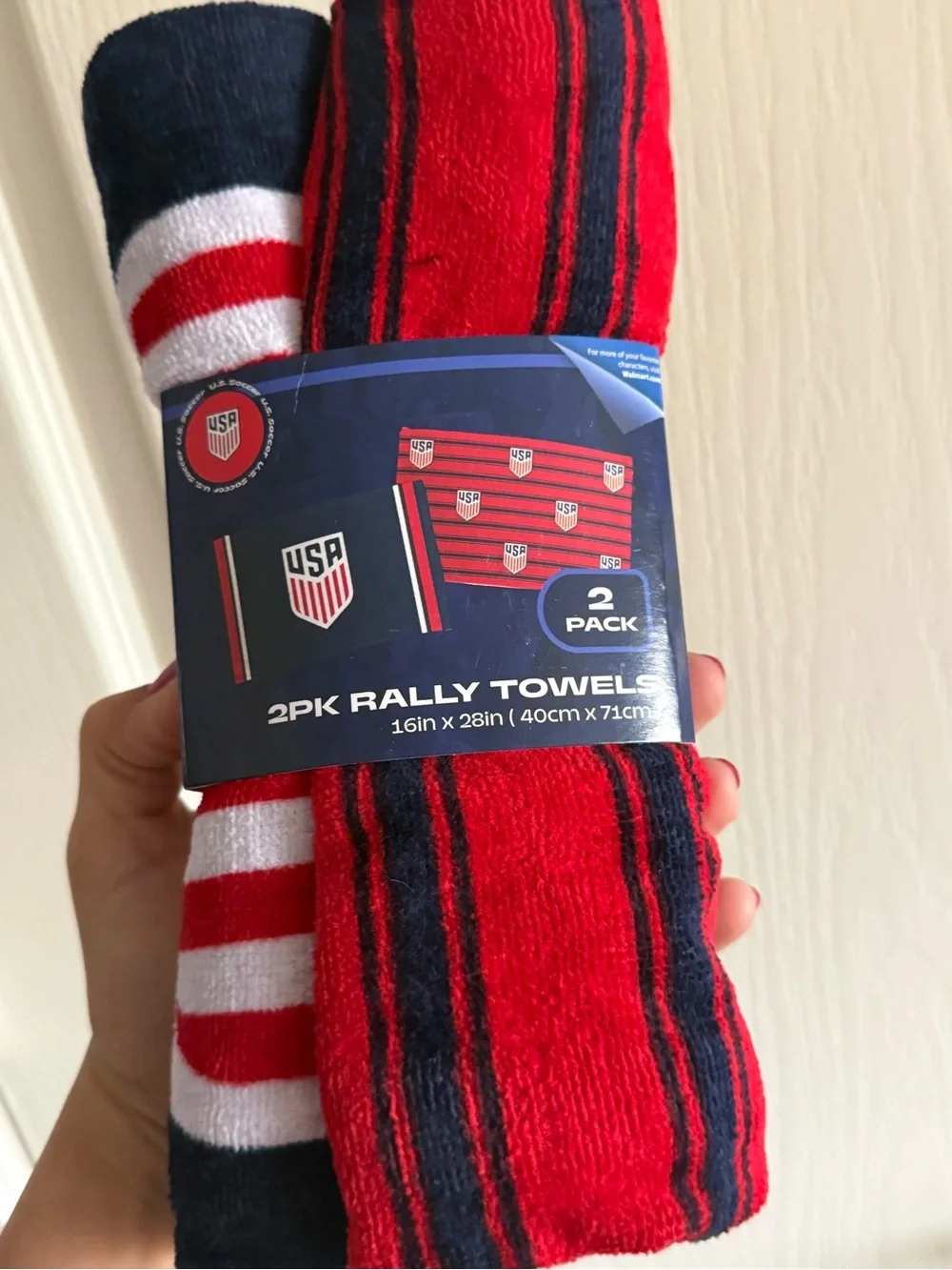 USA soccer official towels pack of 2 new